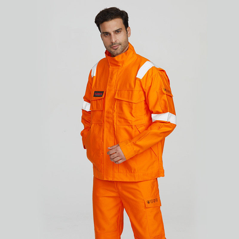 Roupas de trabalho personalizadas Roupas de segurança de algodão puro Roupas de trabalho antiestáticas resistentes a chamas