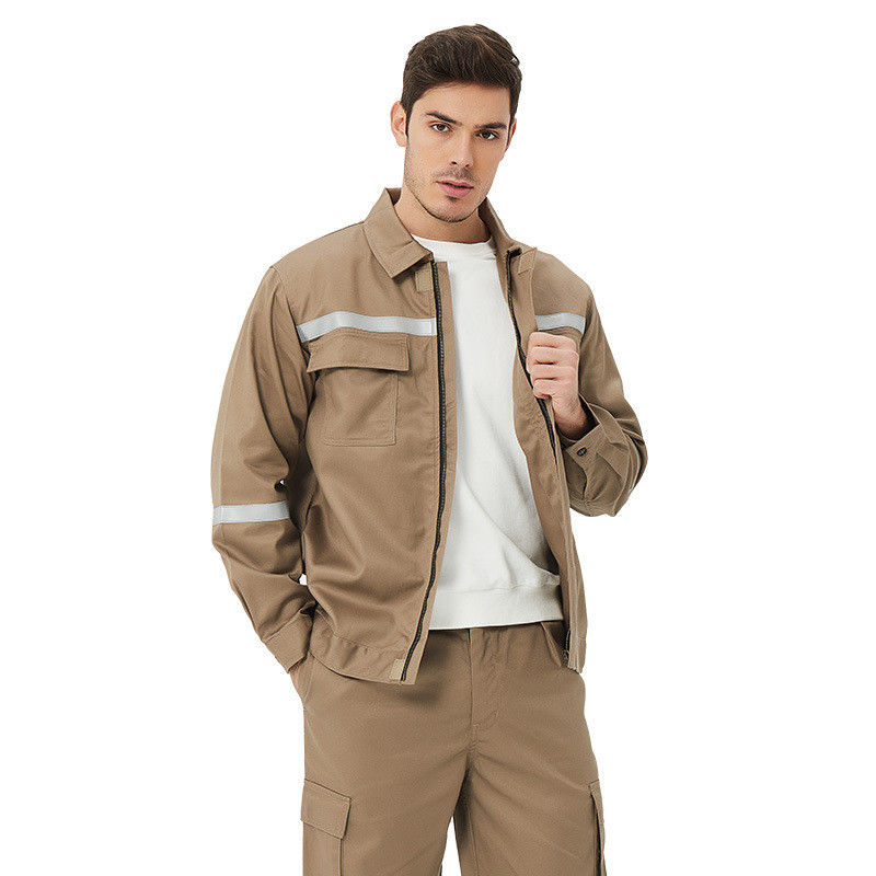 Cotton FR Fireproof Suit Set International Standards For Oil Petrochemical Mining And Electrical Industry Vestuário de trabalho resistente ao fogo