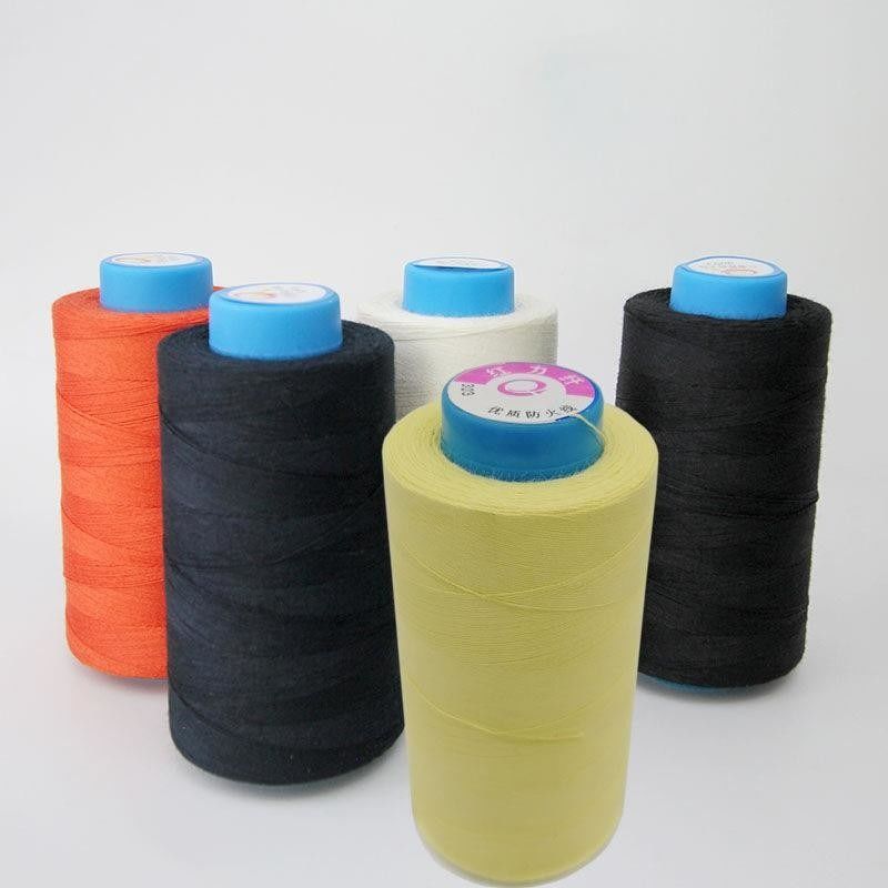 Fios de costura resistentes ao fogo de fios de aramida Fios ignífugos de alta resistência para calçados de segurança no trabalho