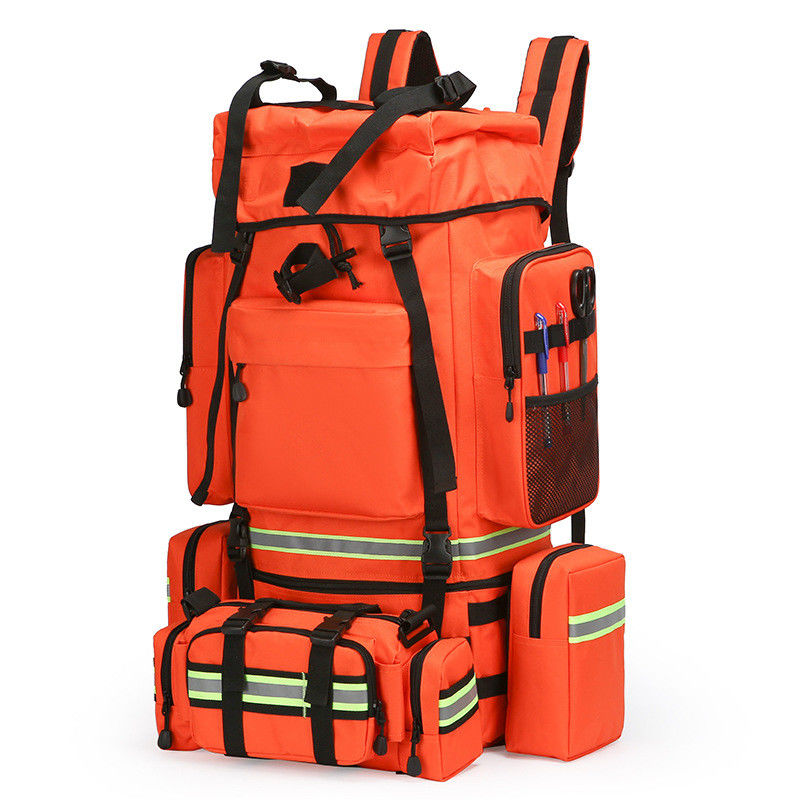 Noodreddingsrugzak Overlevingsrusting zak Grote capaciteit waterdicht Tactisch pakket Outdoor wandelen Noodpakket Verdikte Oxford stof