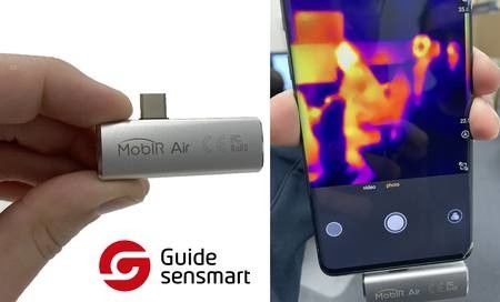스마트폰 USB C형 갤럭시 S10 S20 노트를 위한 25HZ 가이드 모비르 에어 열 이미징 카메라